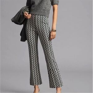 Anthro Maeve The Margot Kick Flare Cropped Pants